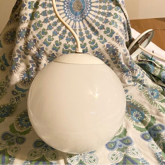 Retro vintage globe hanging light fixture from the sixties boho hippie - Picture 2 of 9